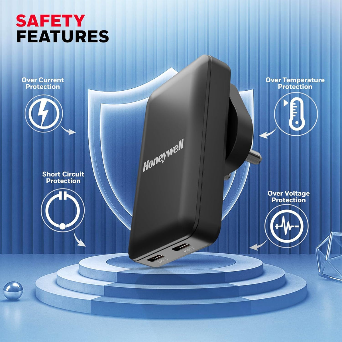 Honeywell Zest 45W GaN Ultra-Thin Charger (Ultimate Series)