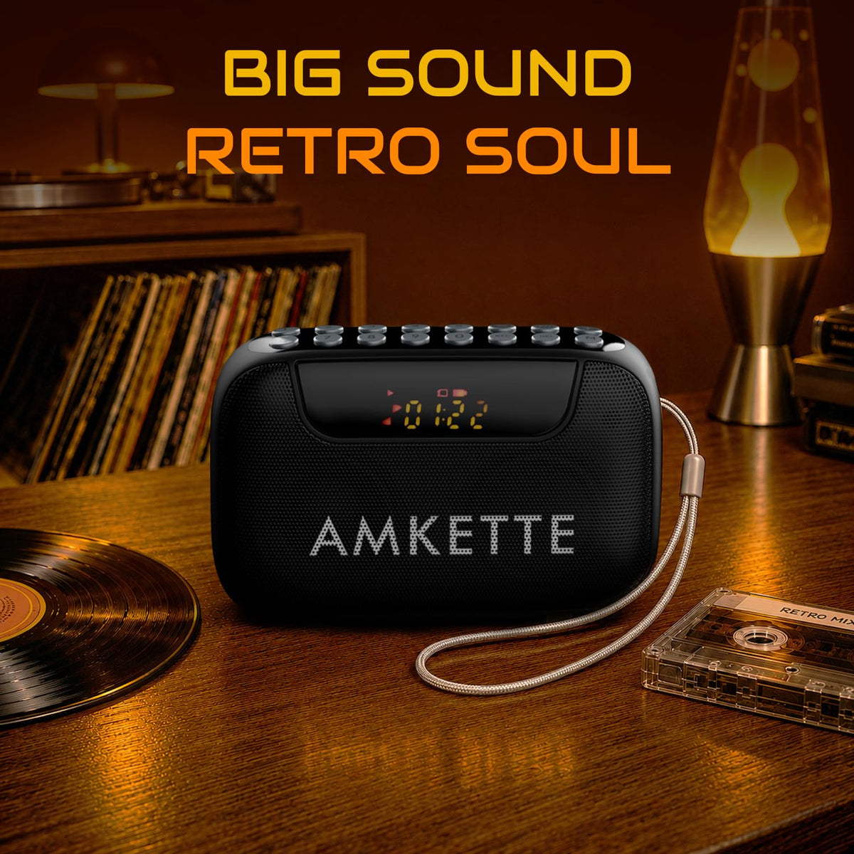 Amkette Pocket Blast FM Radio with Bluetooth Speaker