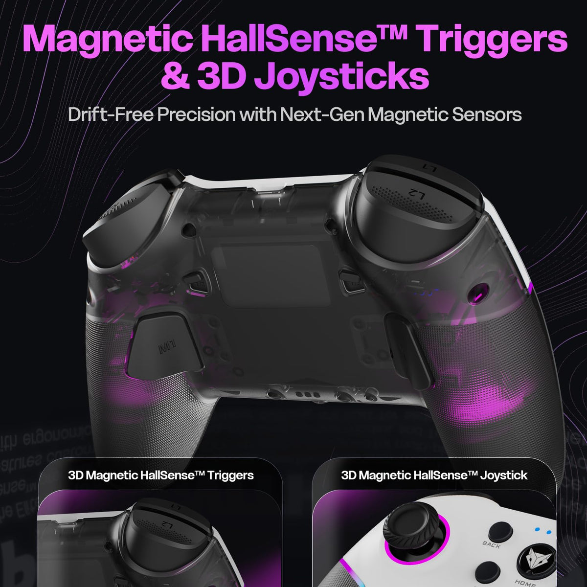 EvoFox Elite X2 Pro Tri Mode Wireless Gamepad 1000Hz