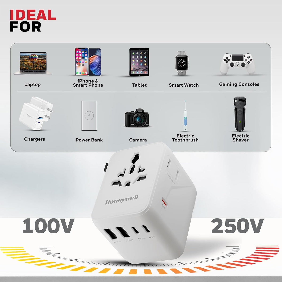 Honeywell Universal World Travel Adapter 70W (Ultimate Series)