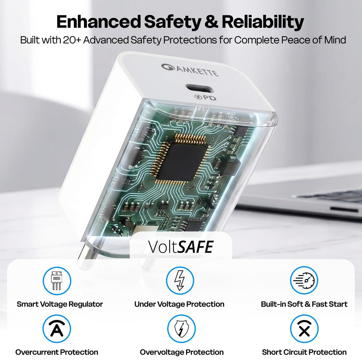 Amkette ChargePro 20W 1C USB Charger