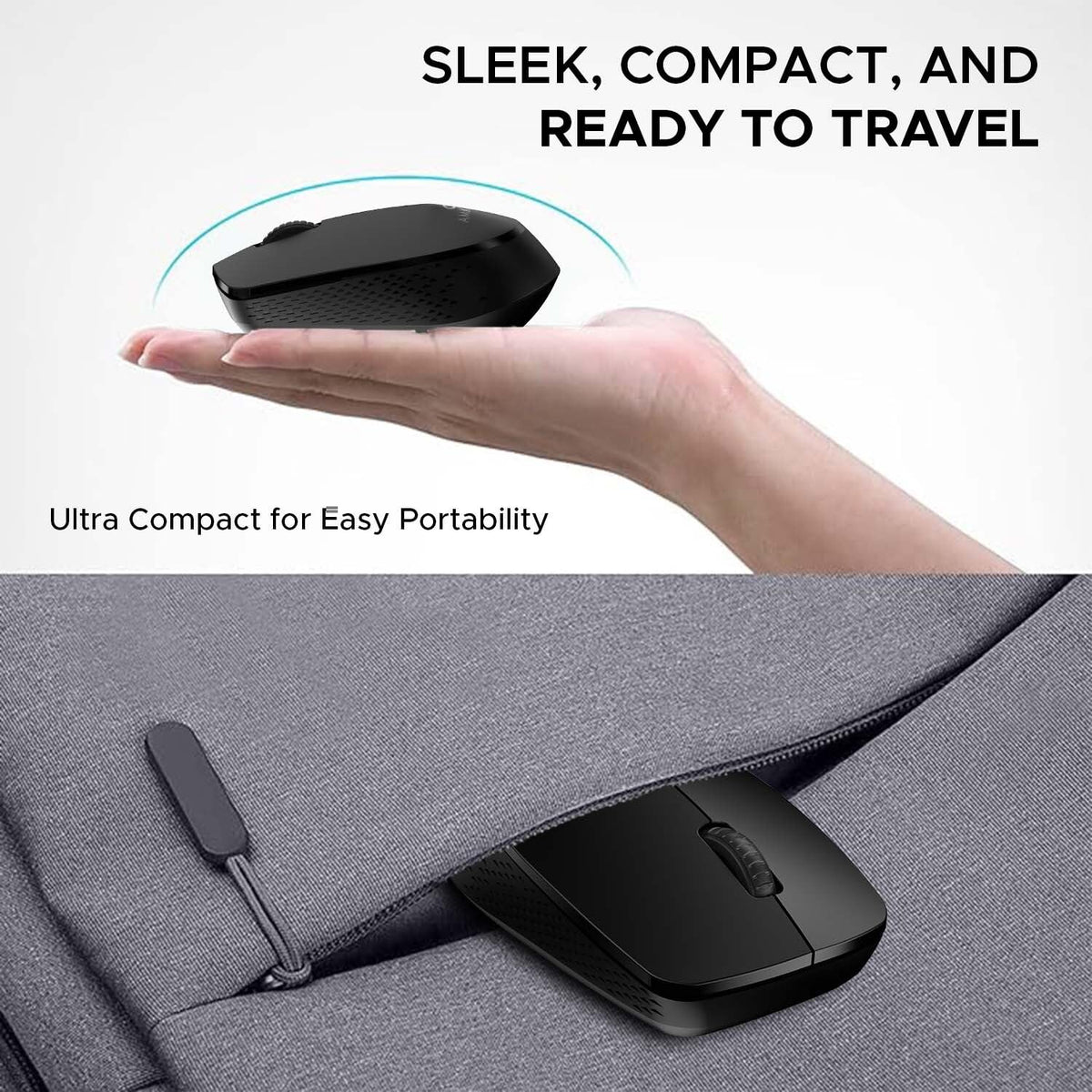 Amkette Hush Pro Go Silent Wireless Mouse
