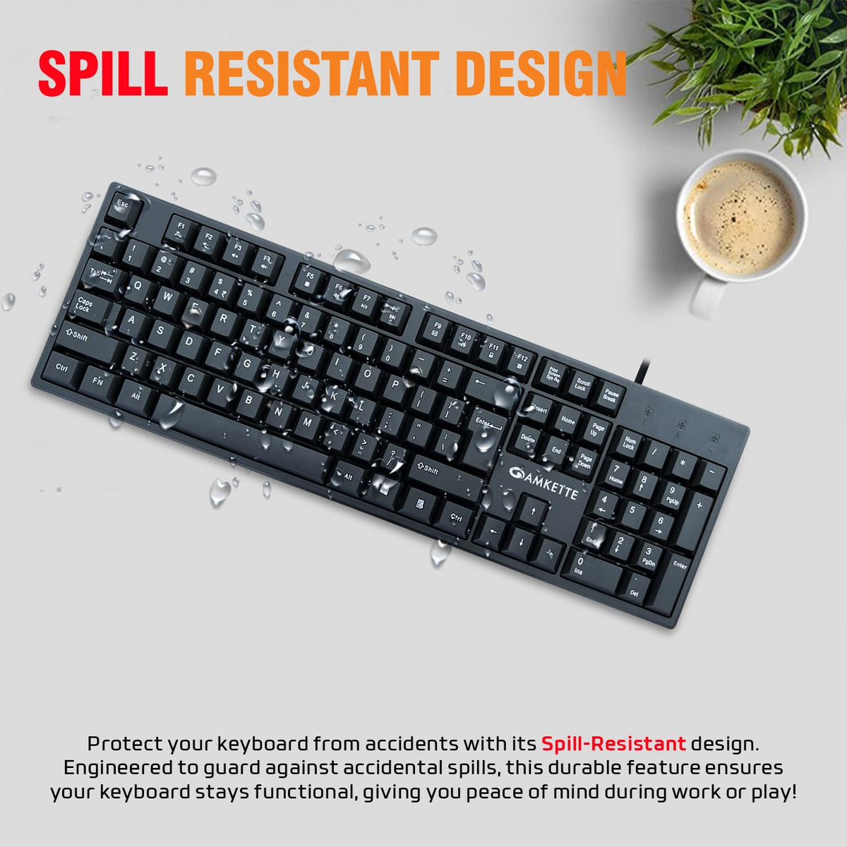 Amkette Lexus Neo Wired Keyboard & Mouse Combo