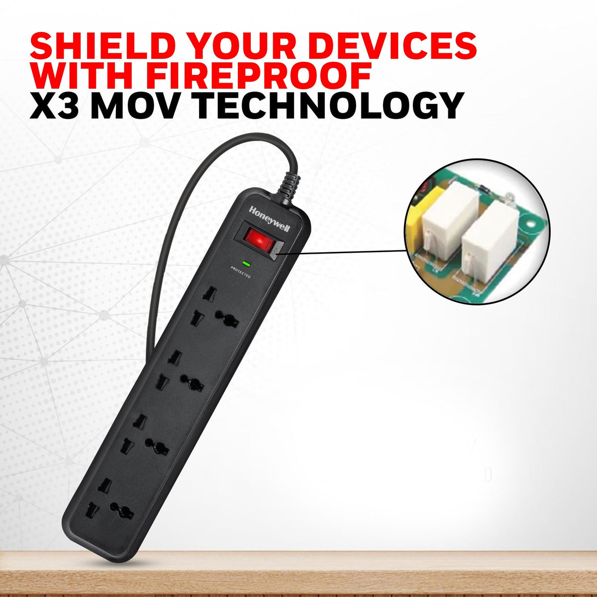 Honeywell Value 4-Outlet Surge Protector with Master Switch