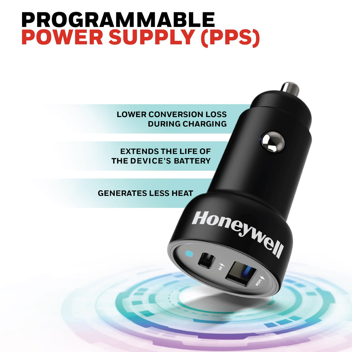 Honeywell Micro CLA 45W PD Car Charger (Platinum Series)
