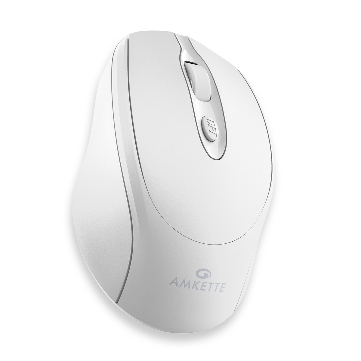 Amkette Hush Pro Byte Plus Rechargeable Bluetooth Mouse – White