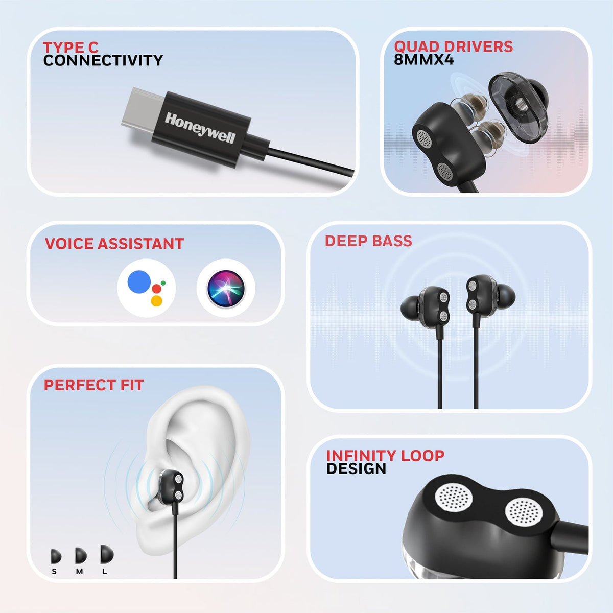 Honeywell Suono P80 Wired Earphones