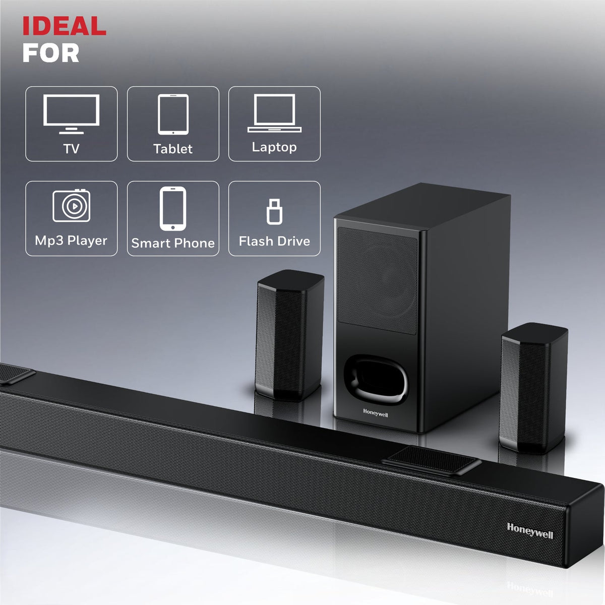 Honeywell Trueno U8000 5.1 Dolby Atmos Soundbar 700W
