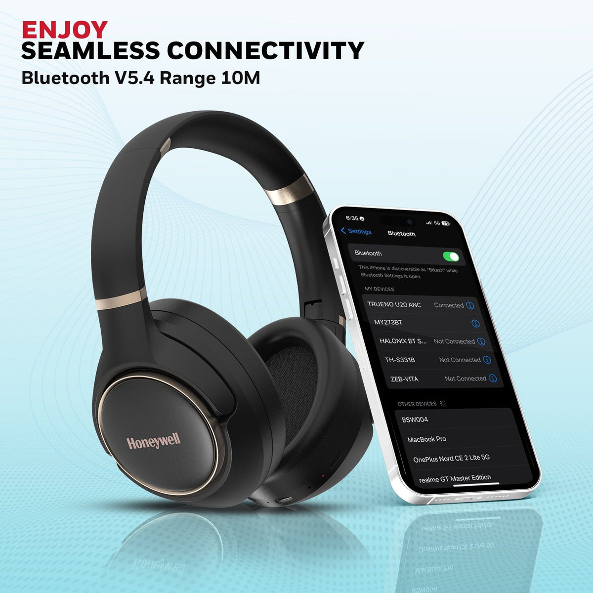 Honeywell Trueno U20 ANC Bluetooth Headphones