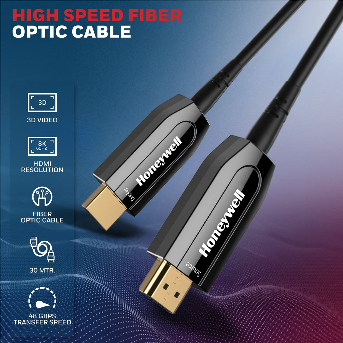 Honeywell HDMI 2.1 AOC Fibre Optic Cable (Ultimate Series)