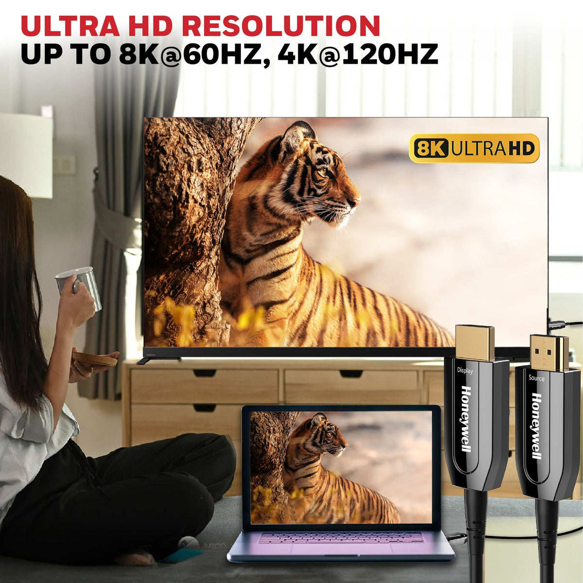Honeywell HDMI 2.1 AOC Fibre Optic Cable (Ultimate Series)