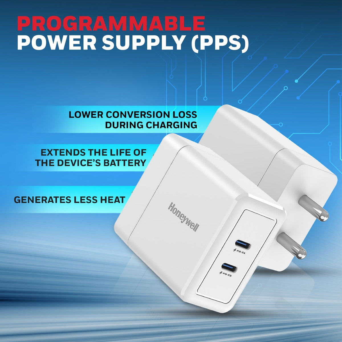 Honeywell Zest 45W GaN Charger (Platinum Series)