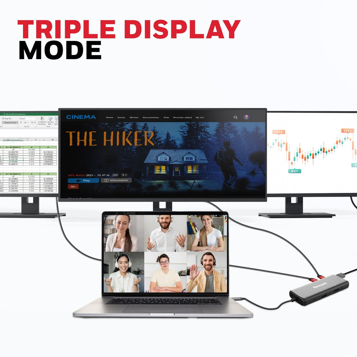 Honeywell USB-C Docking Station 11-in-1 (Platinum Series)