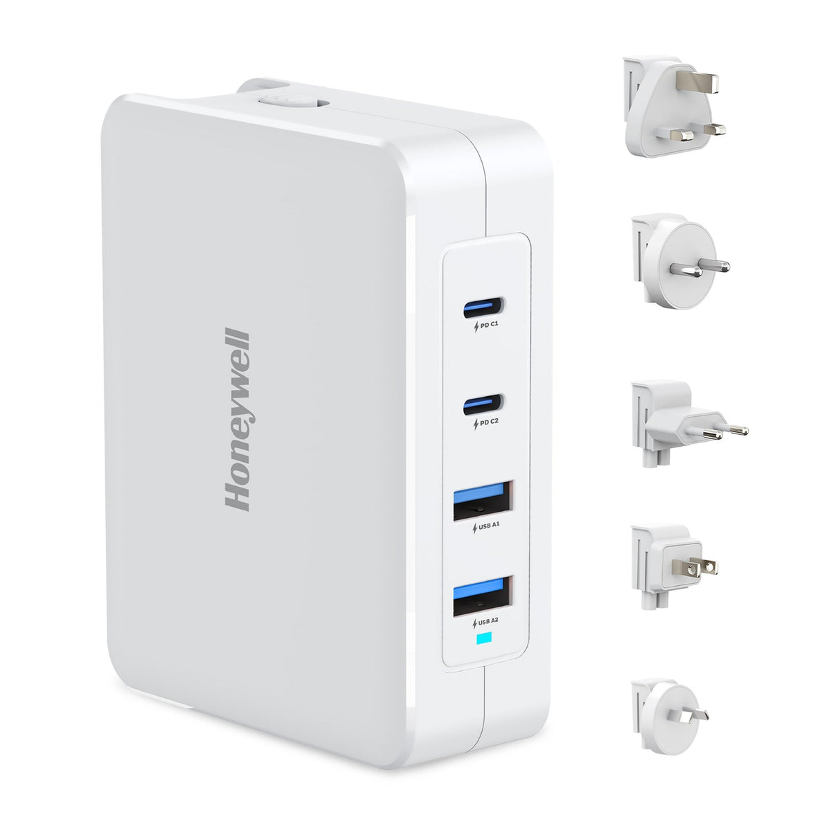 Honeywell Zest 140W GaN Charger – 2 Type-C + 2 USB-A (Ultimate Series)