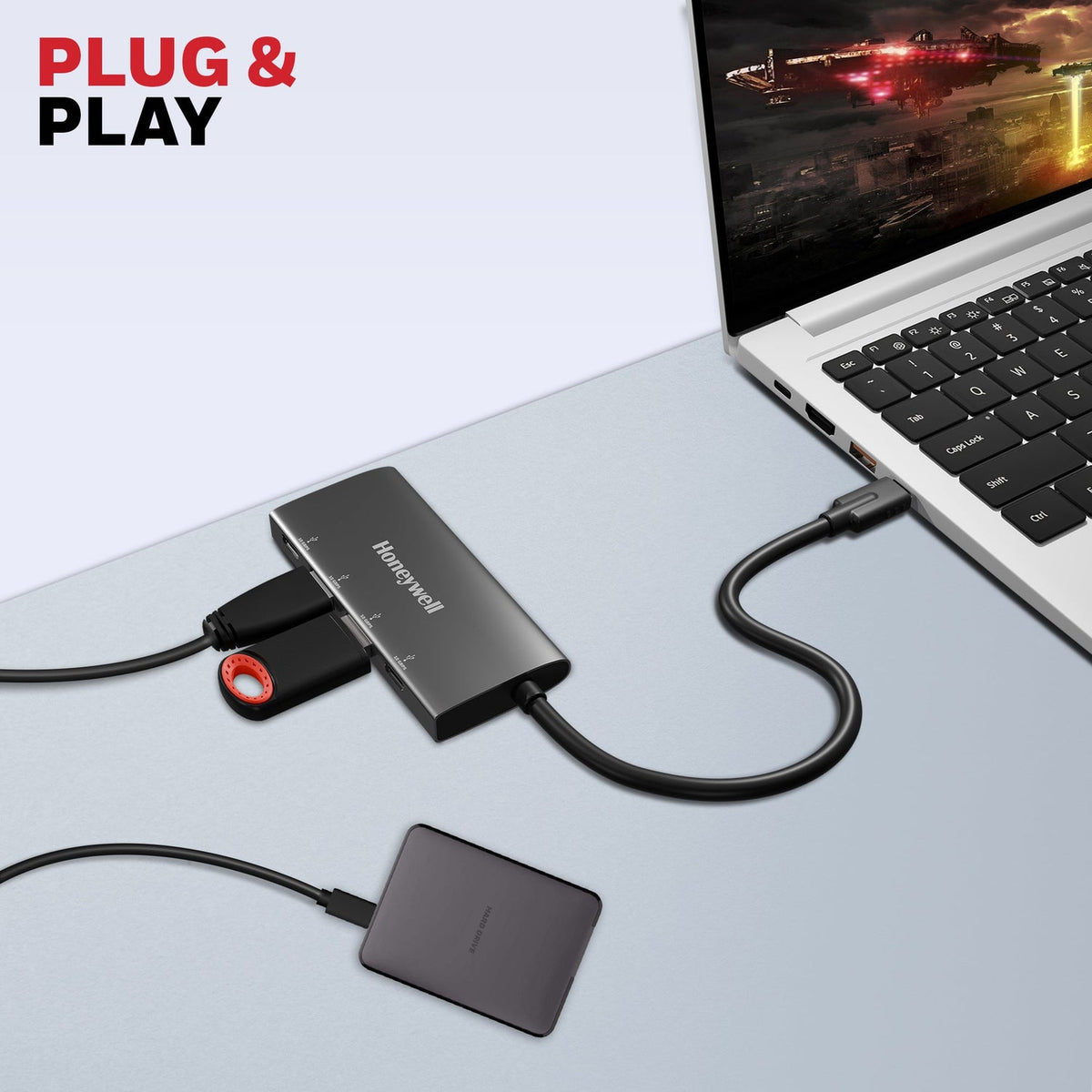 Honeywell Momentum Type-C 4-in-1 Hub