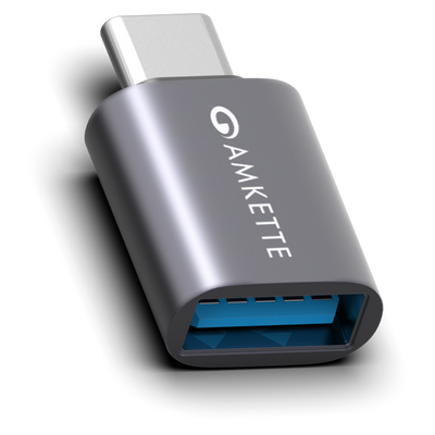 Amkette Mozen USB 3.0 Type C to USB A OTG Adapter