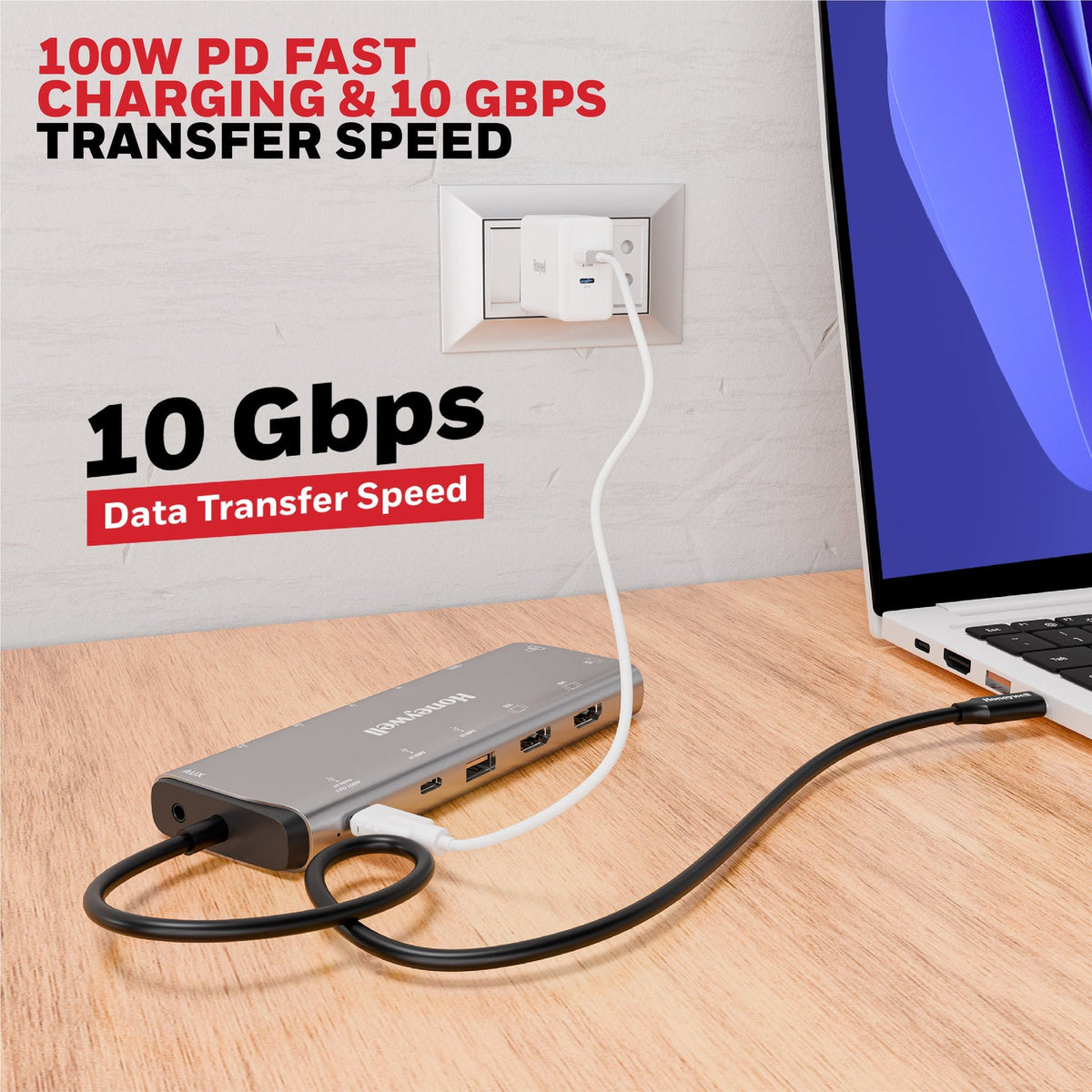 Honeywell USB-C Docking Station 14-in-1 with Dual 8K (Platinum Series)