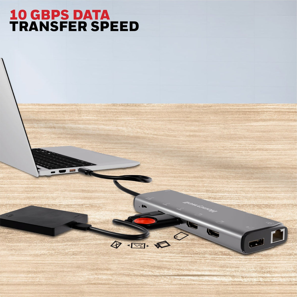 Honeywell USB-C Docking Station 14-in-1 with Dual 8K (Platinum Series)