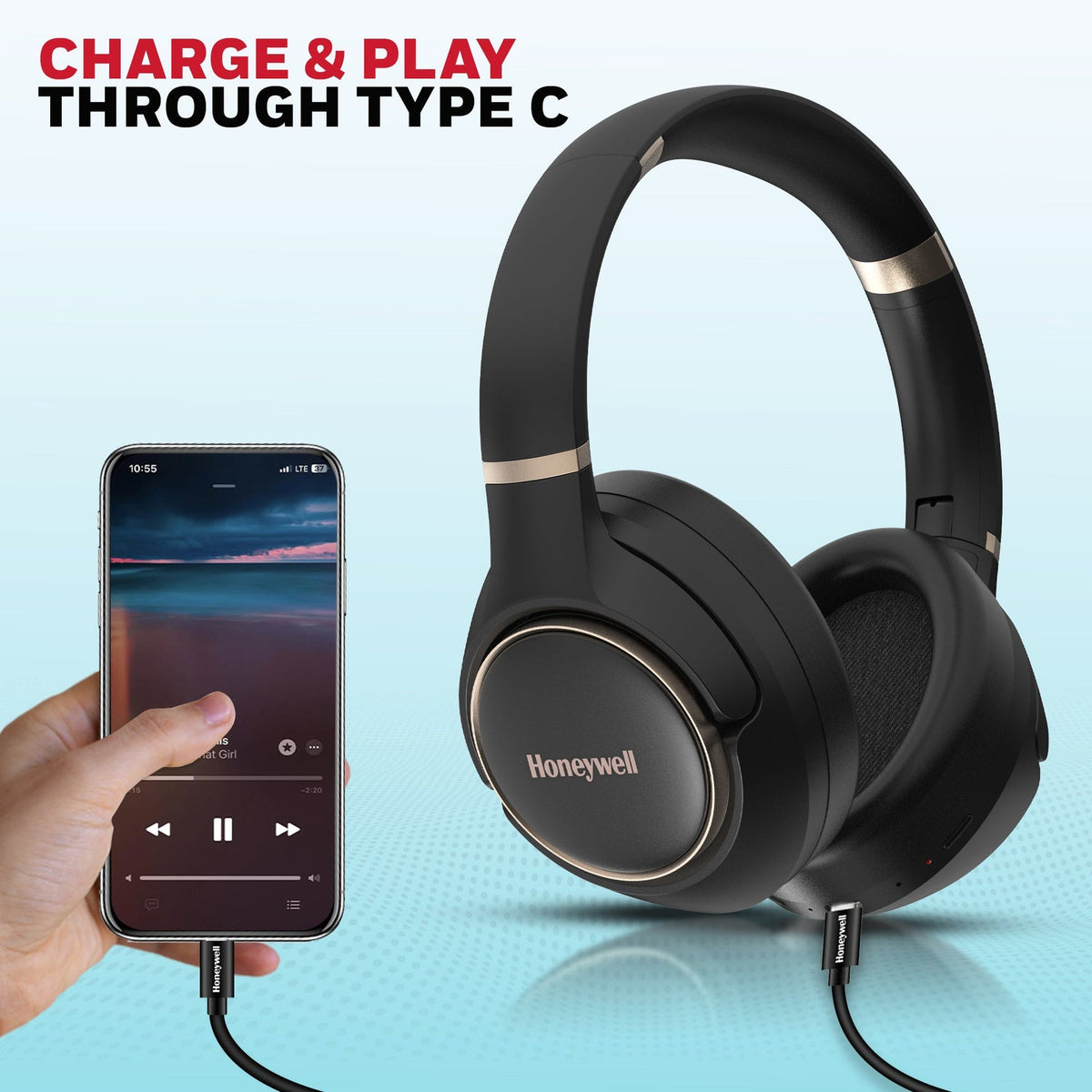 Honeywell Trueno U20 ANC Bluetooth Headphones