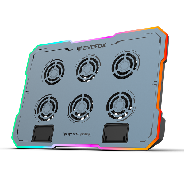 EvoFox Typhoon 2 Laptop Cooling Pad with 6 Fans & RGB
