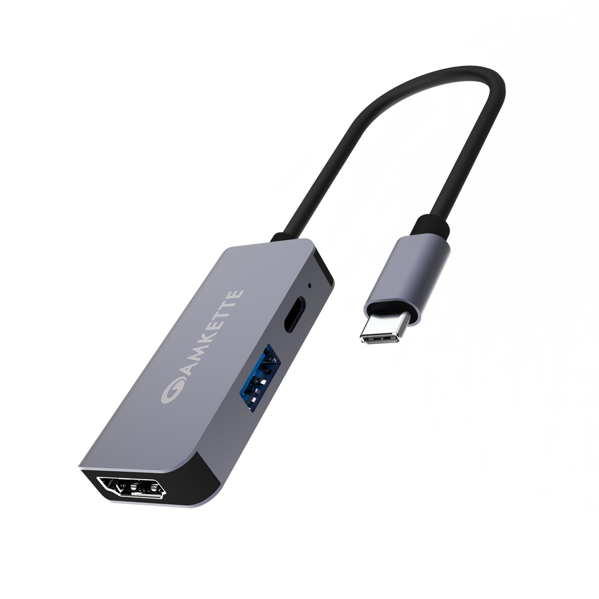 Amkette USB C 3 Port Mini Dock 4K@60Hz HDMI