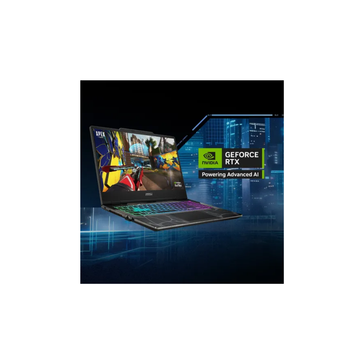 MSI Cyborg 15 B2RWEKG-216IN Gaming Laptop (SKU: B2RWEKG-216IN) – Intel® Core™ 7 240H | RTX 5050 8GB | 16GB DDR5 RAM | 1TB SSD | 15.6″ FHD 144Hz Display | RGB Keyboard | Windows 11 | High-Performance Gaming & Creator Laptop