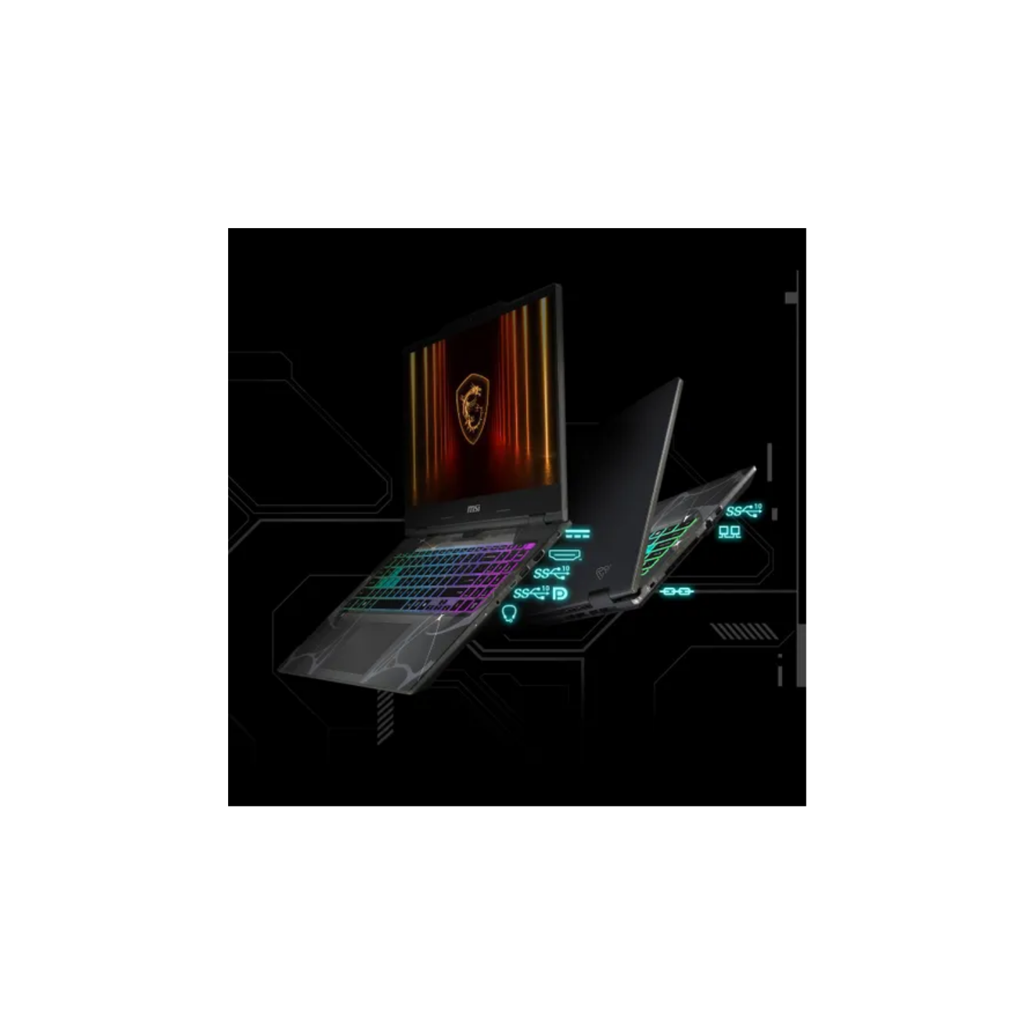 MSI Cyborg 15 B2RWEKG-216IN Gaming Laptop (SKU: B2RWEKG-216IN) – Intel® Core™ 7 240H | RTX 5050 8GB | 16GB DDR5 RAM | 1TB SSD | 15.6″ FHD 144Hz Display | RGB Keyboard | Windows 11 | High-Performance Gaming & Creator Laptop