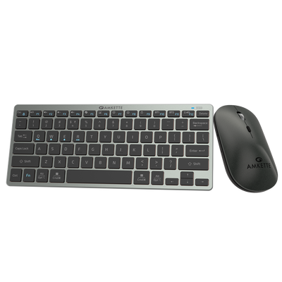 Amkette Wi-Key Mini 2 Multi Device Wireless Keyboard and Mouse