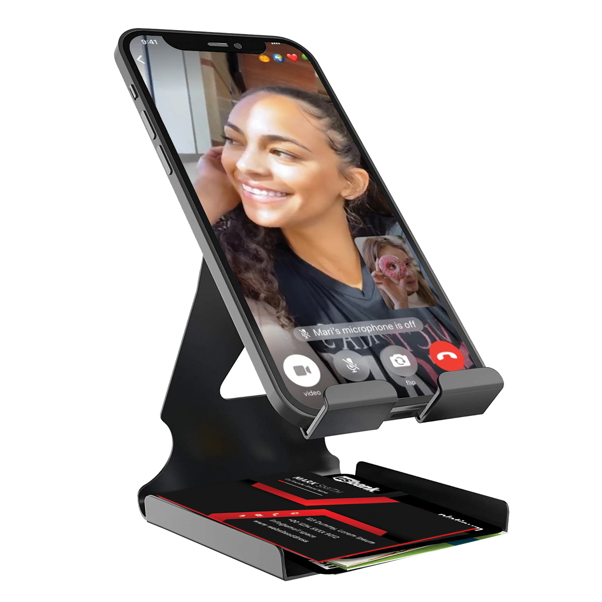 Amkette Ergo Desk 2-in-1 Metal Phone Holder