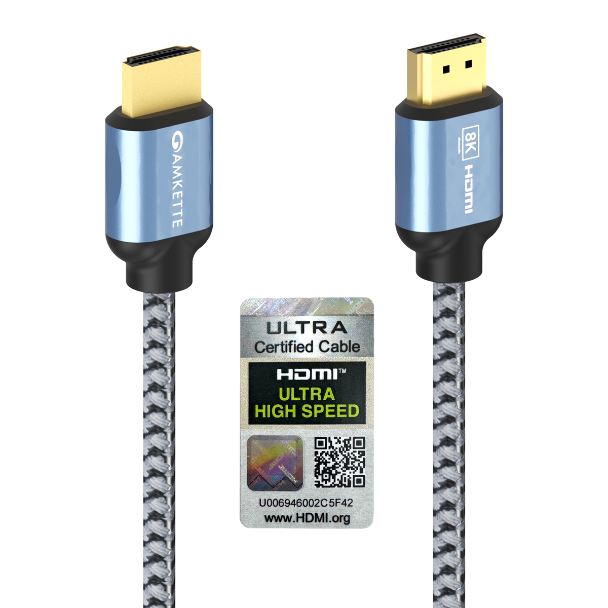 Amkette Ultra High Speed HDMI 2.1 Cable 8K 48Gbps – 2 m
