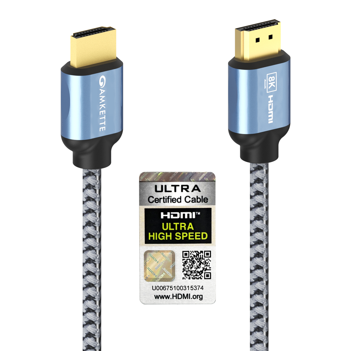 Amkette Ultra High Speed HDMI 2.1 Cable 8K 48Gbps – 5 m