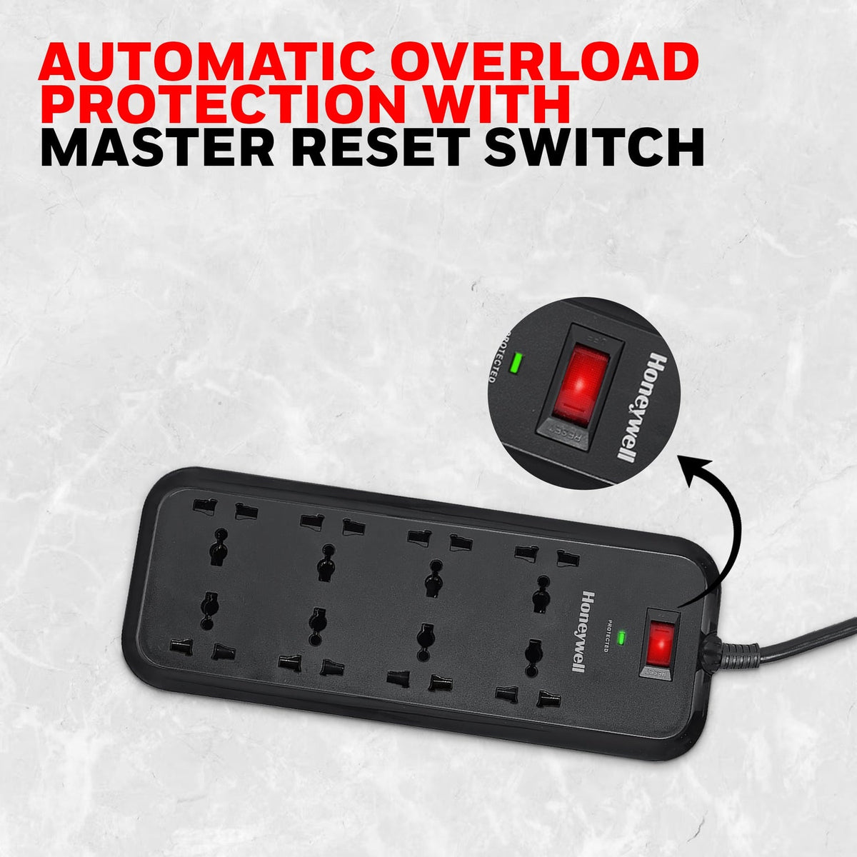 Honeywell Value 8-Outlet Surge Protector with Master Switch