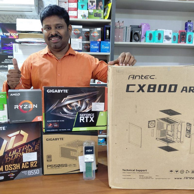 Happy customer at Karthik Computers, Chennai