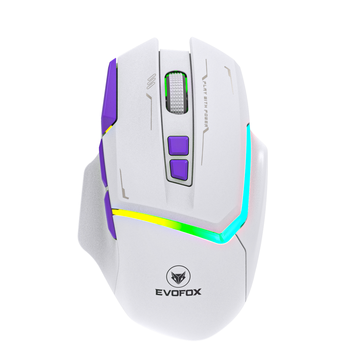 EvoFox Banshee Tri-Mode Wireless Gaming Mouse 10000DPI – White
