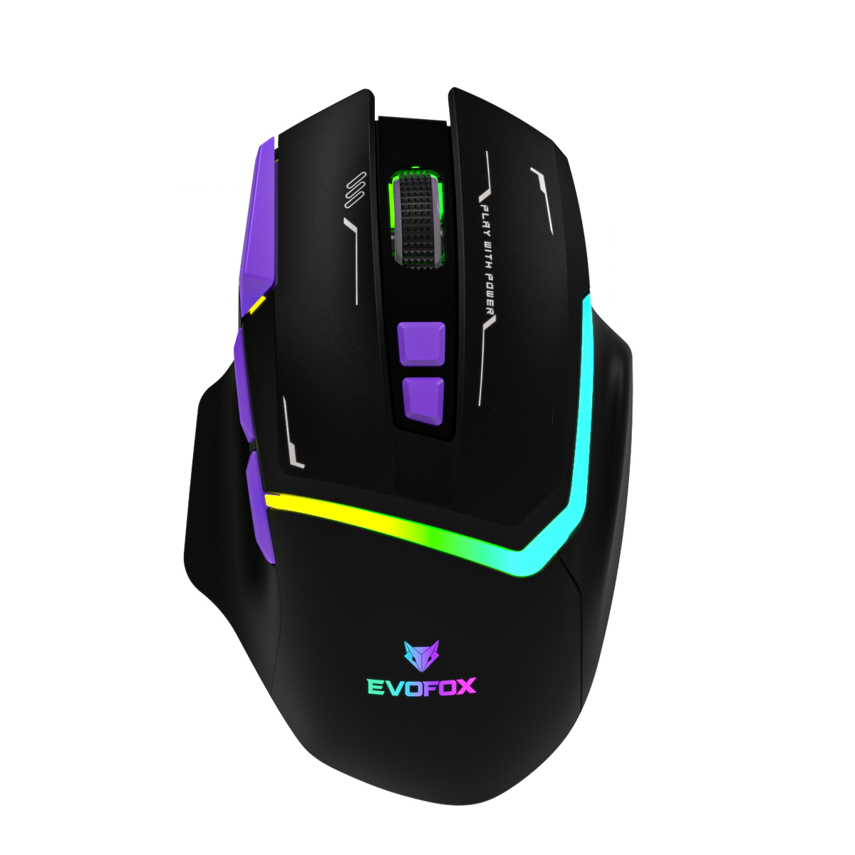 EvoFox Banshee Tri-Mode Wireless Gaming Mouse 10000DPI – Black