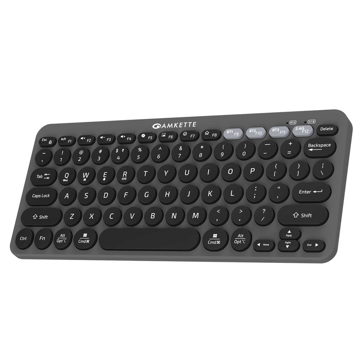 Amkette Optimus Bluetooth 4 in 1 Wireless Keyboard – Grey